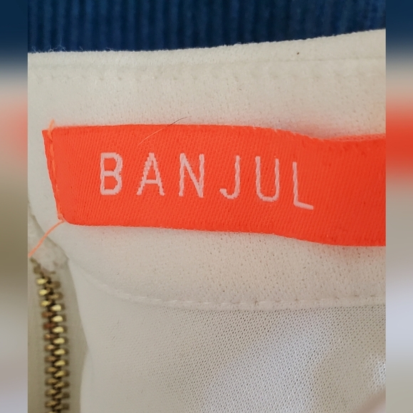 ๐5/$25 Banjul White Sleeveless Choker Neck Fitted Crop Tank Top Size Small - Picture 7 of 7